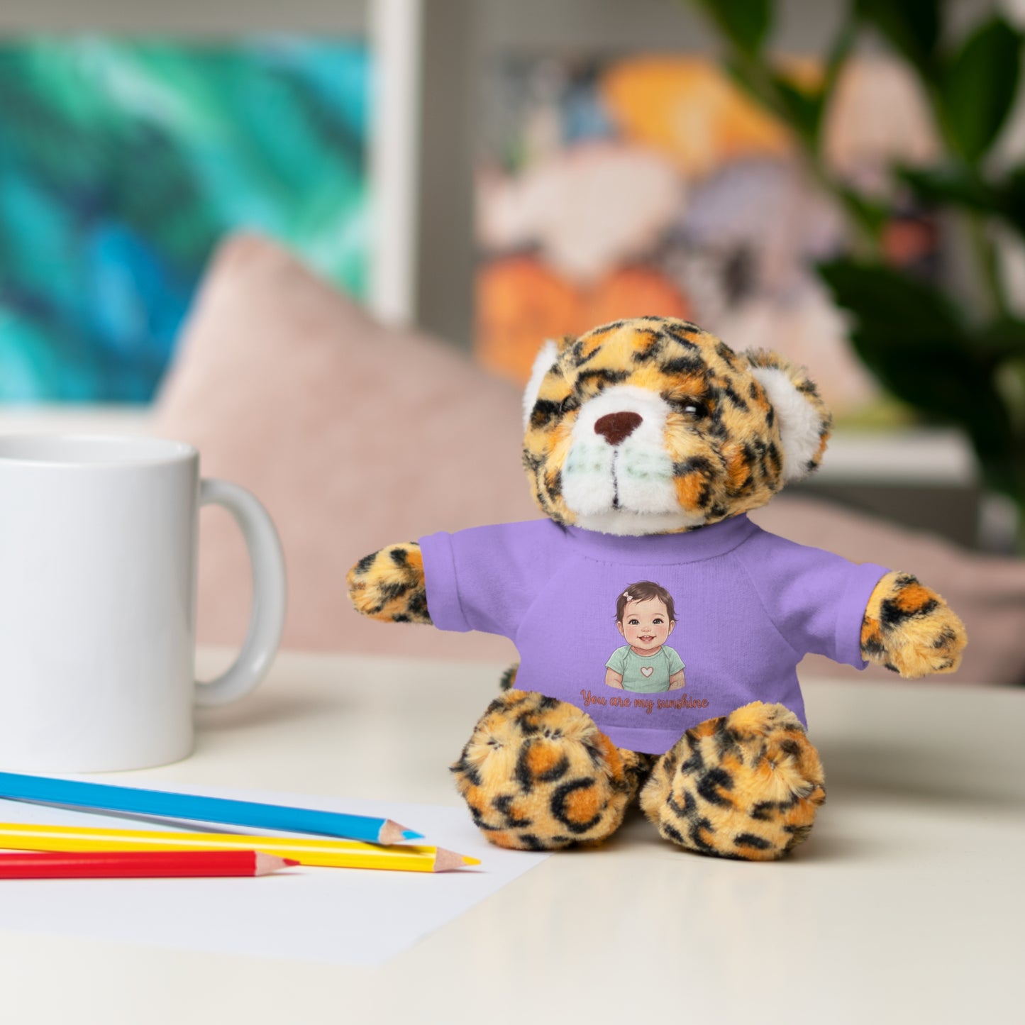 Baby Girl Stuffies with 'You are my sunshine' Tee