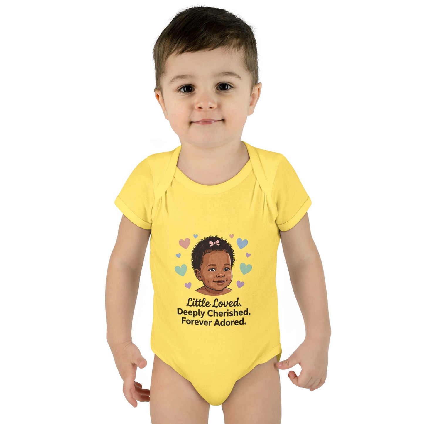 Little Loved Infant Bodysuit — "Little Loved. Deeply Cherished. Forever Adored." Baby Onesie