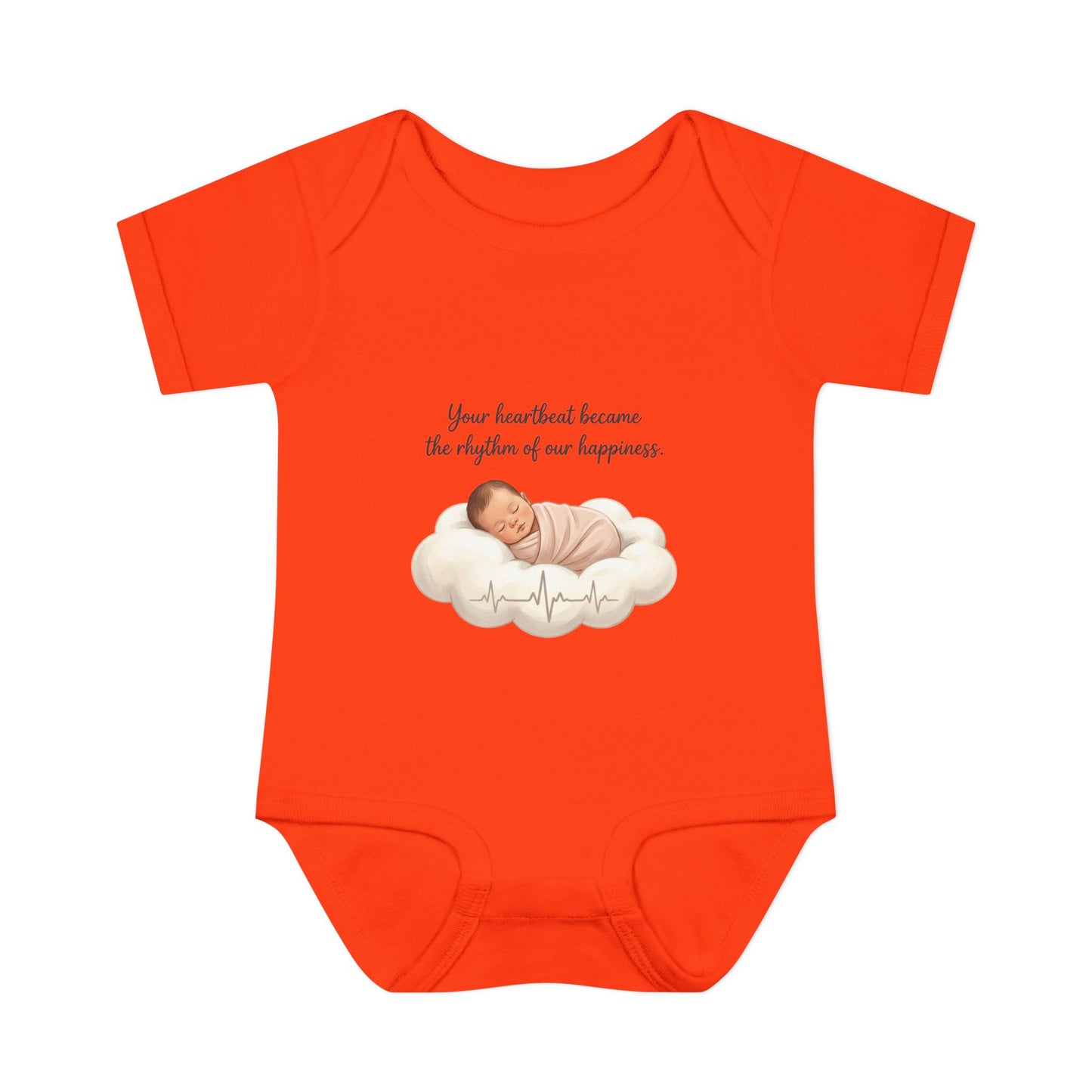 Infant Bodysuit — "Your heartbeat became the rhythm of our happiness" Newborn Baby Gift