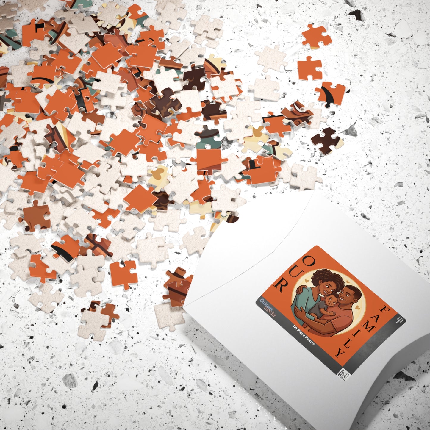Family Portrait Puzzle – “Our Family” Jigsaw (110–1014 pcs)