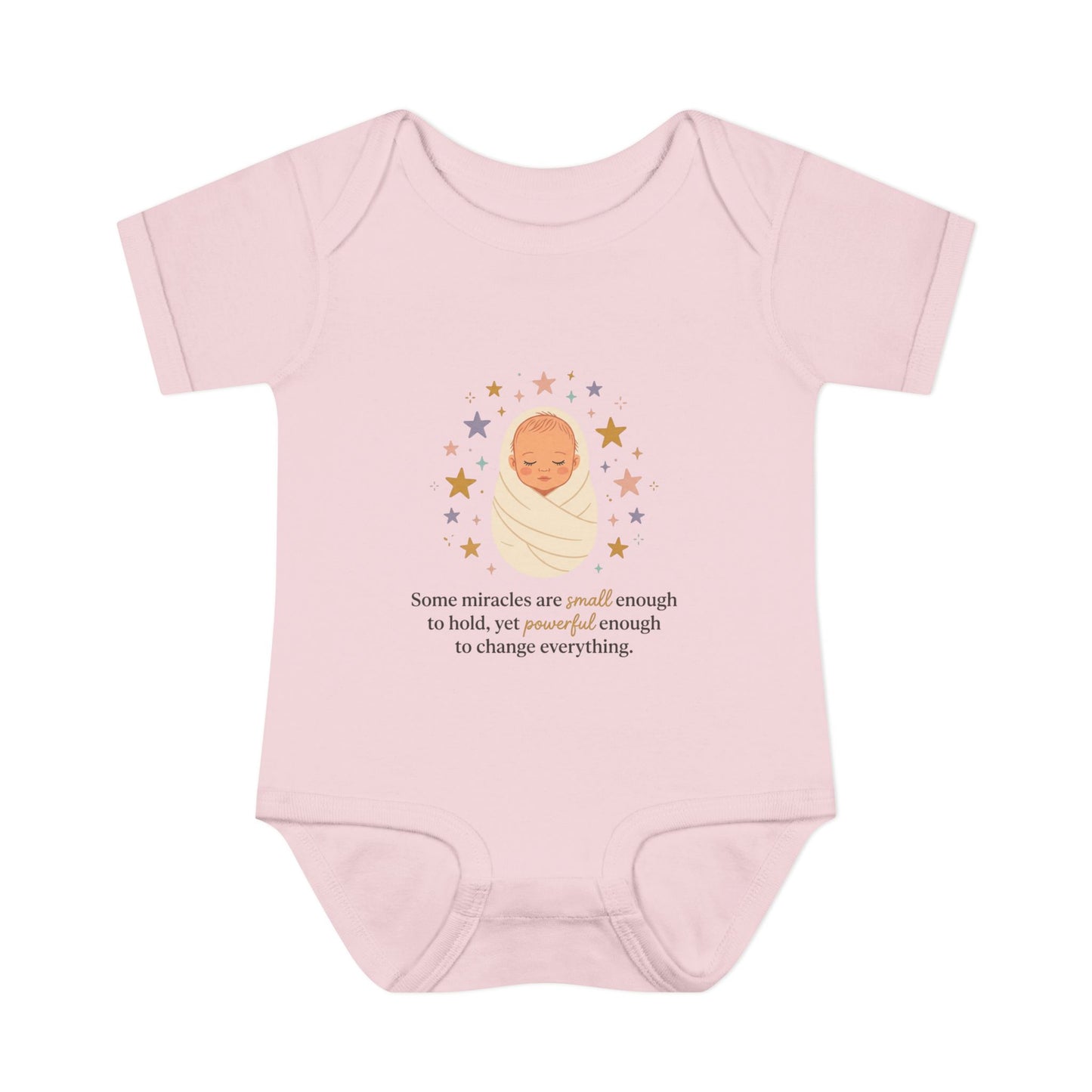 Newborn Swaddle Baby Bodysuit – "Some miracles are small enough to hold"