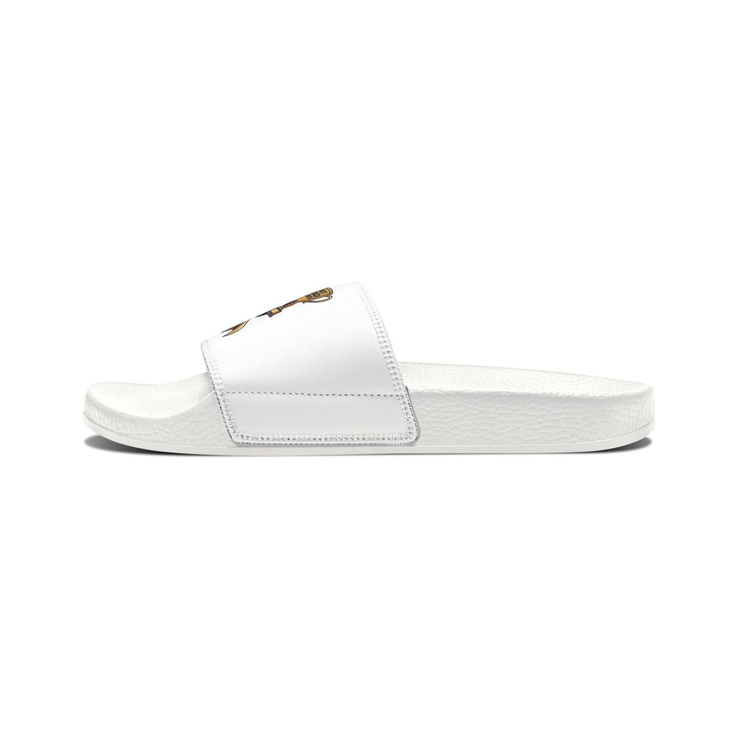 Slide Sandals — King of dad jokes Graphic Removable-Strap Pool Slides