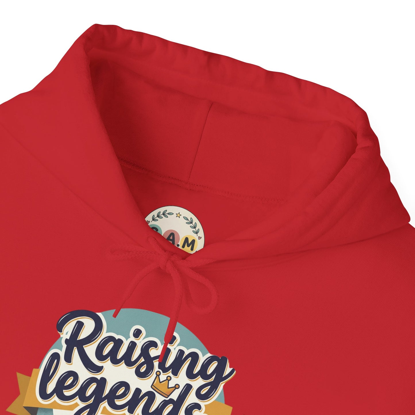 Hoodie — "Raising Legends... one meltdown at a time" Retro Parenthood Sweatshirt
