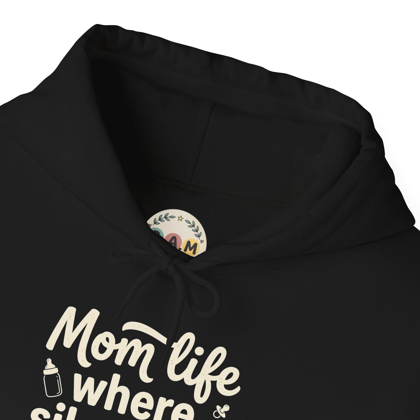 Mom Life Hoodie - "Mom Life: Where Silence Is Suspicious" Cozy Pullover for Moms, Funny Mother's Day Gift