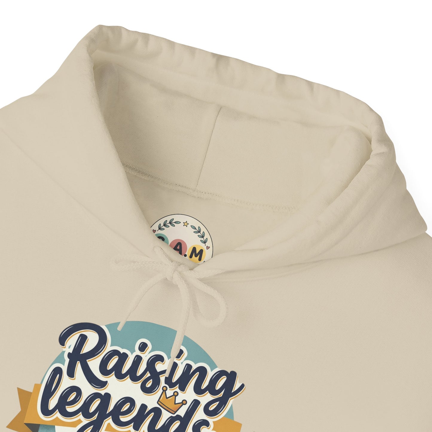 Hoodie — "Raising Legends... one meltdown at a time" Retro Parenthood Sweatshirt