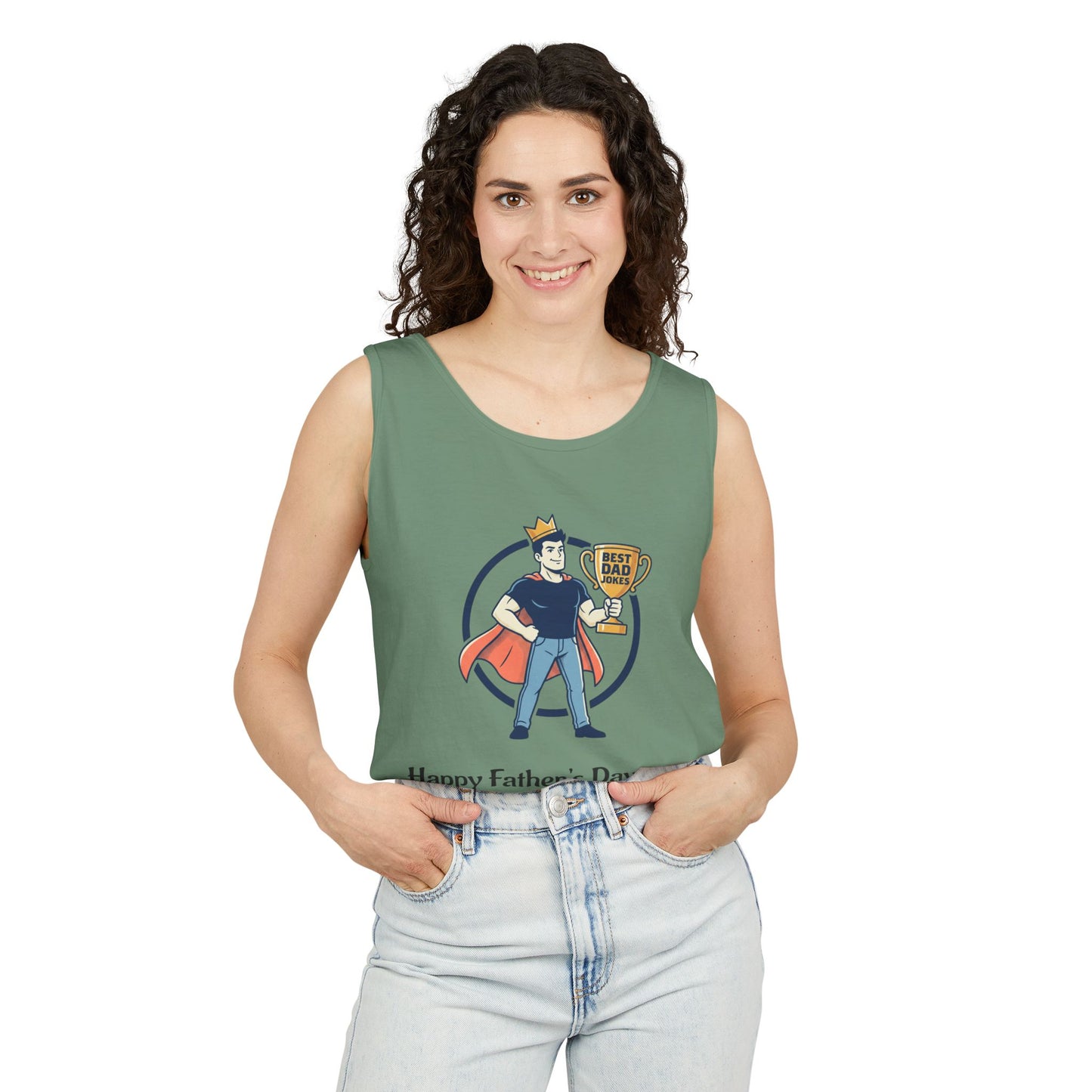 King of Dad Jokes tank top | Father's Day funny dad joke tee
