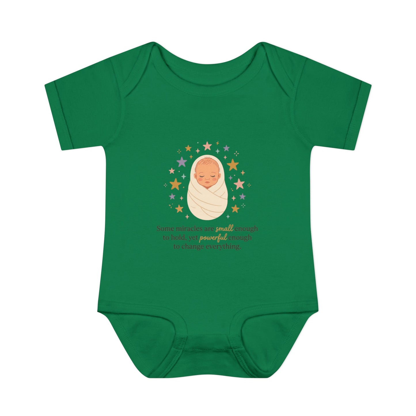 Newborn Swaddle Baby Bodysuit – "Some miracles are small enough to hold"