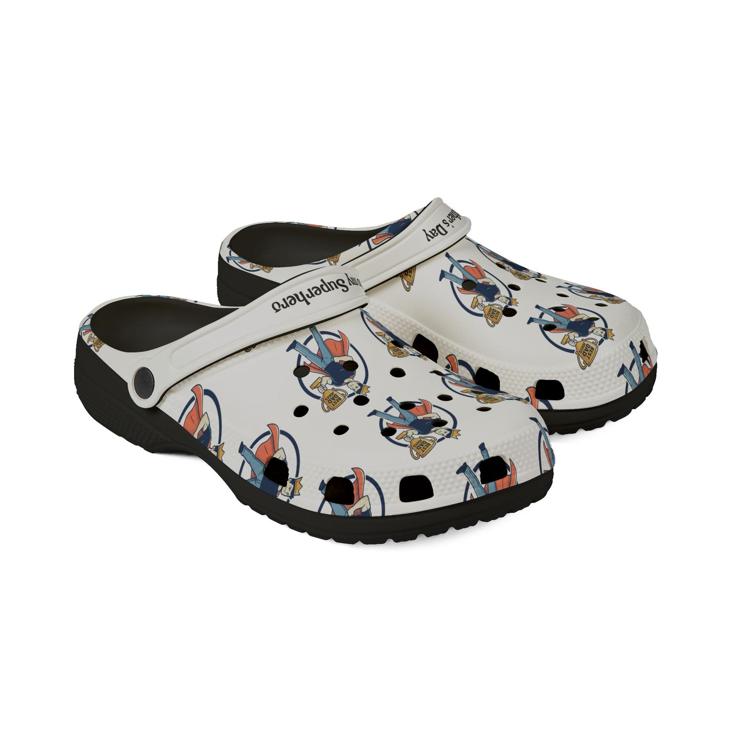 Superhero Dad Foam Rubber Shoes (AOP)