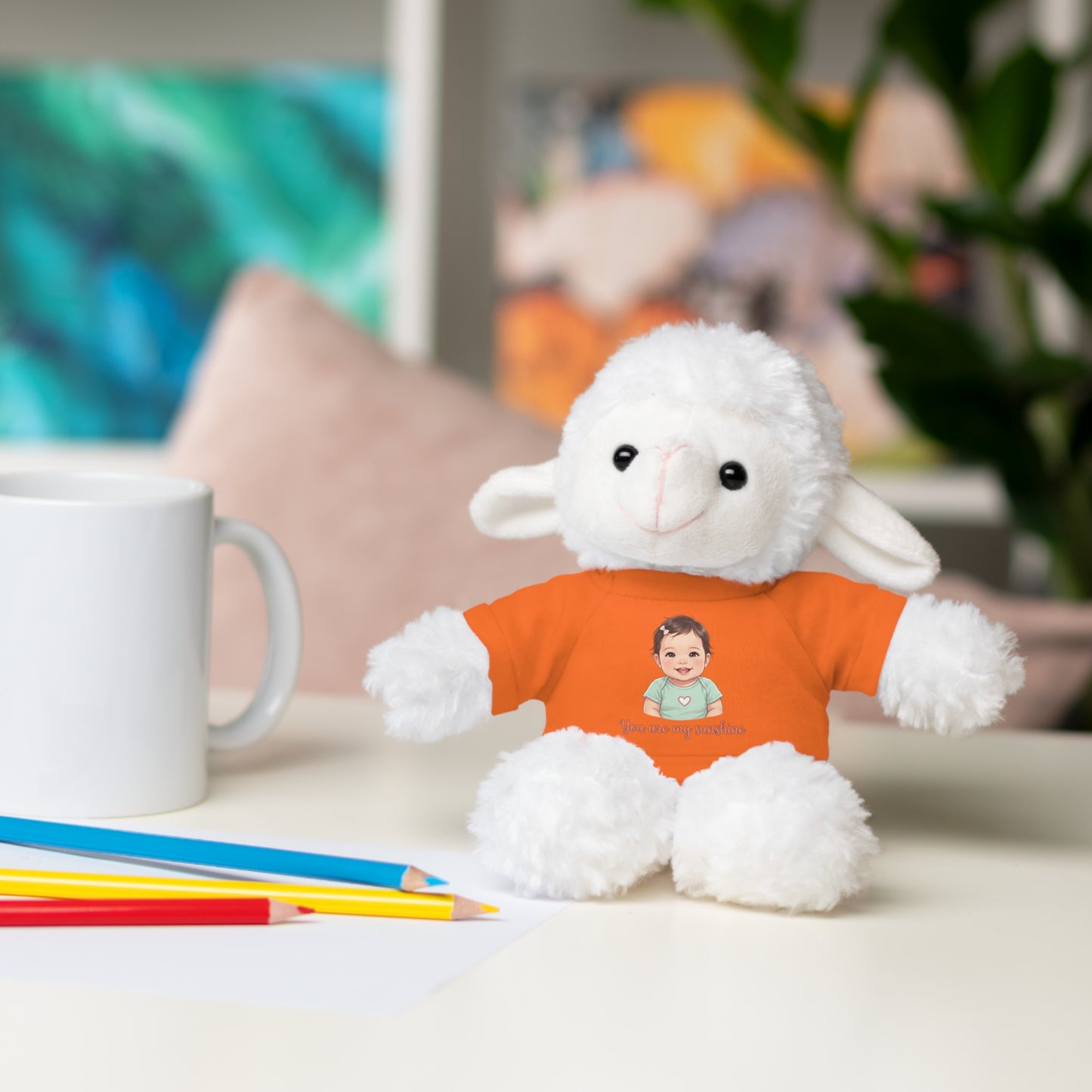 Baby Girl Stuffies with 'You are my sunshine' Tee