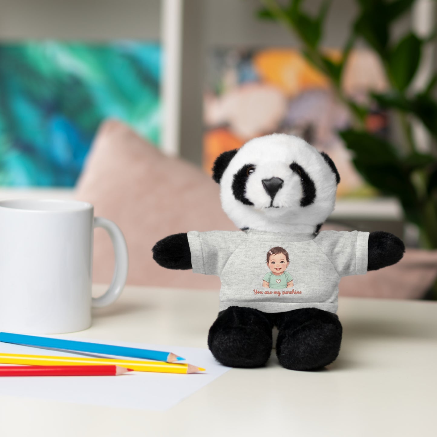 Baby Girl Stuffies with 'You are my sunshine' Tee