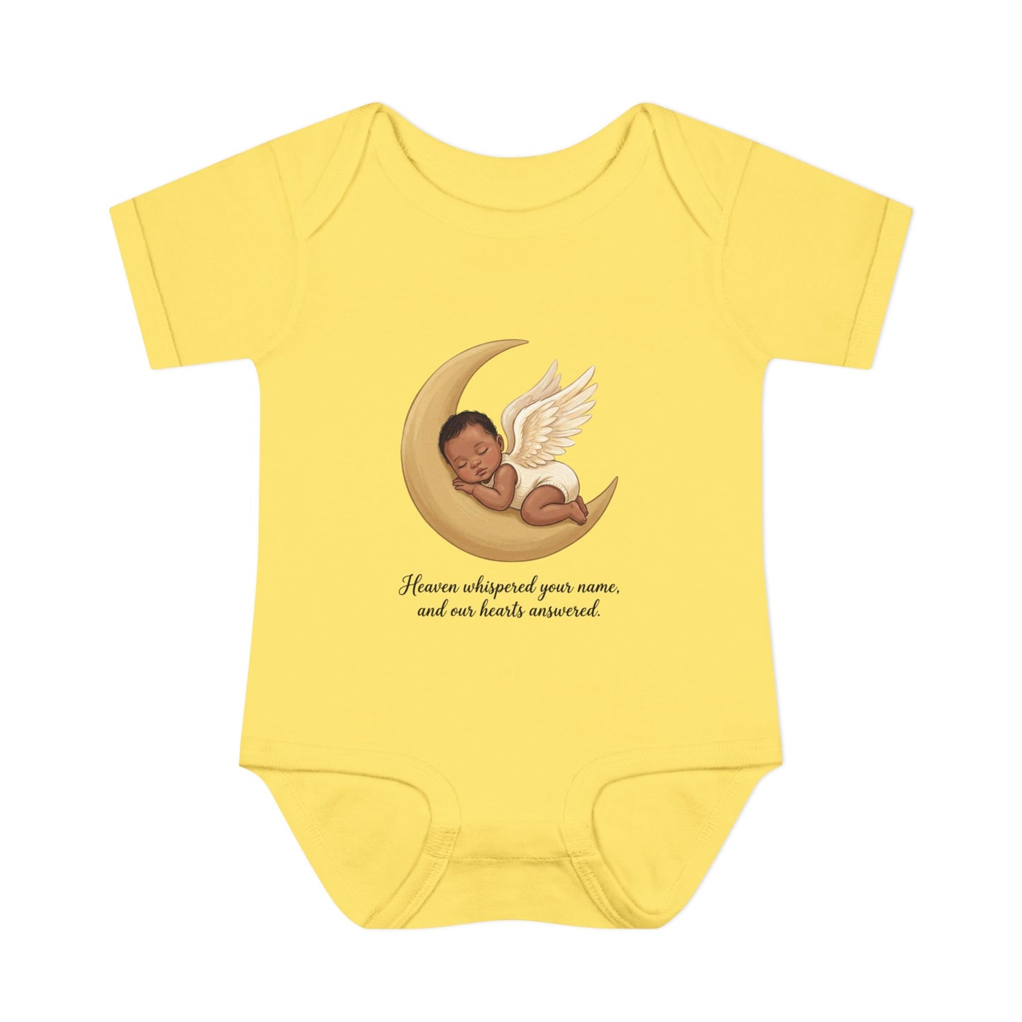 Infant Bodysuit — "Heaven Whispered Your Name" Angel Baby Memorial Onesie