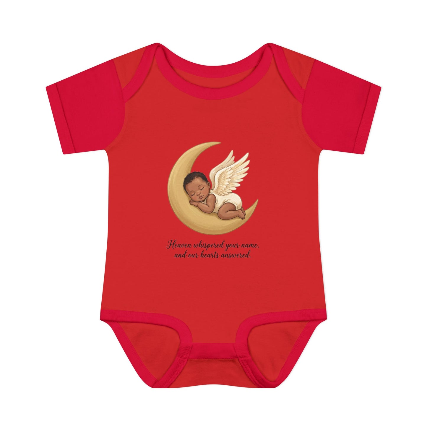 Infant Bodysuit — "Heaven Whispered Your Name" Angel Baby Memorial Onesie