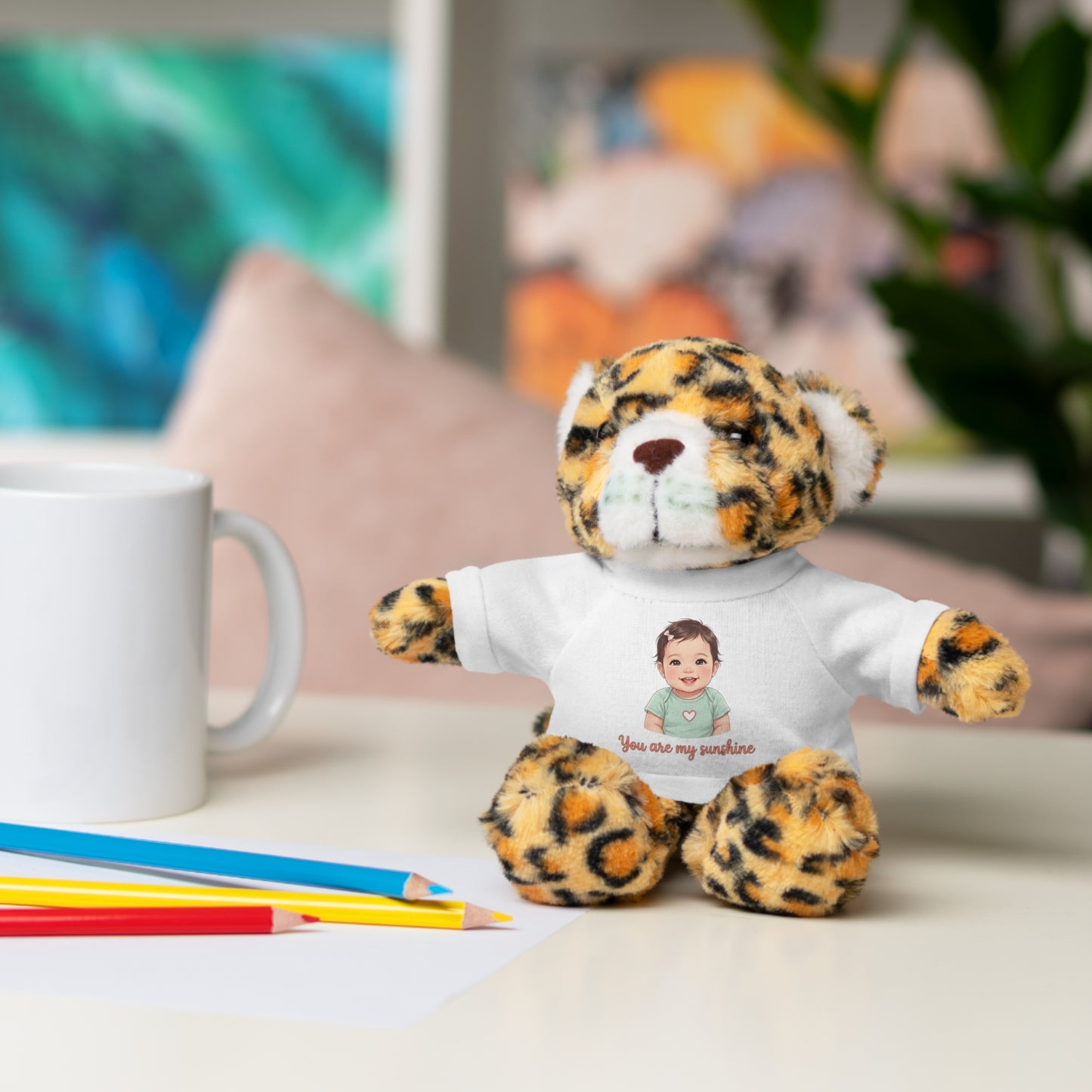 Baby Girl Stuffies with 'You are my sunshine' Tee