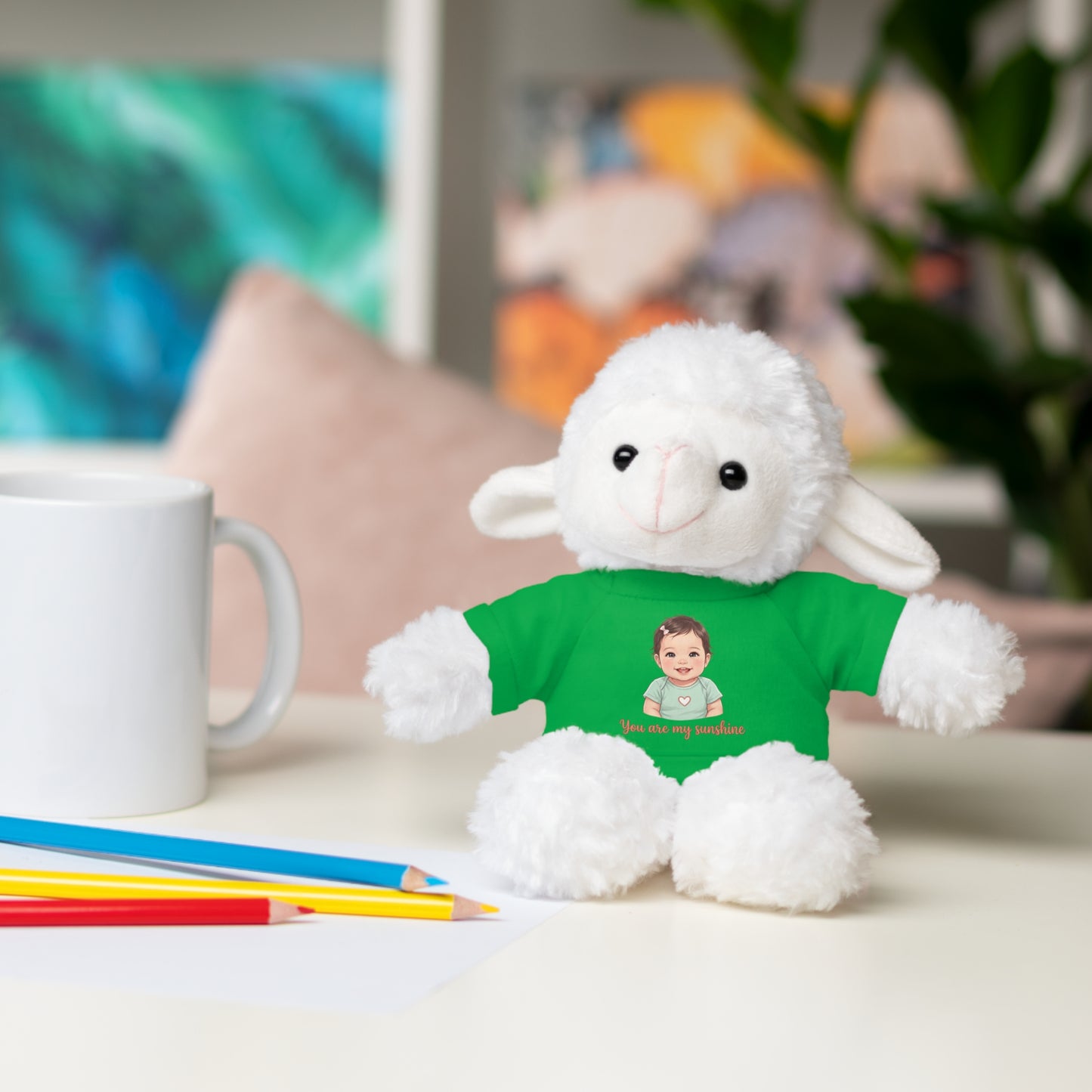 Baby Girl Stuffies with 'You are my sunshine' Tee