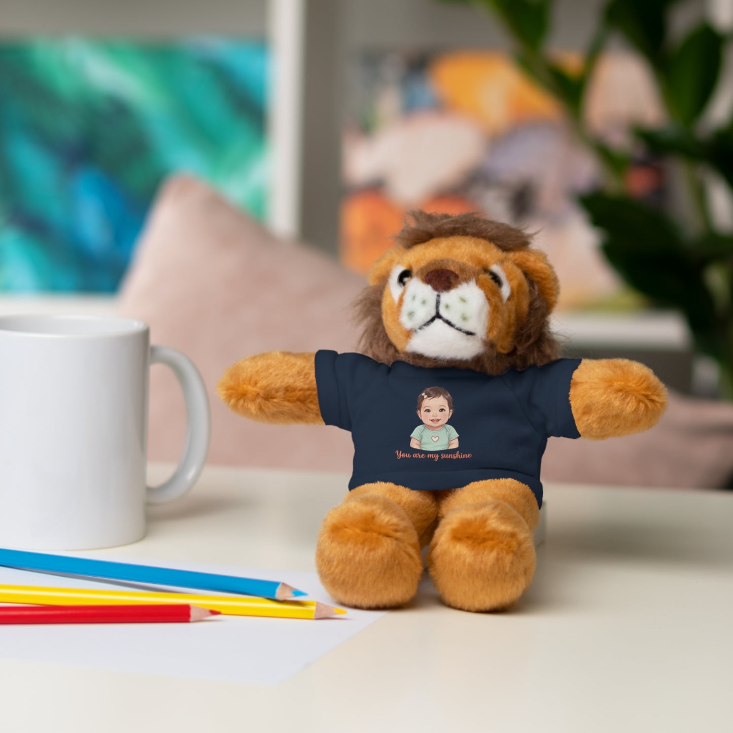 Baby Girl Stuffies with 'You are my sunshine' Tee