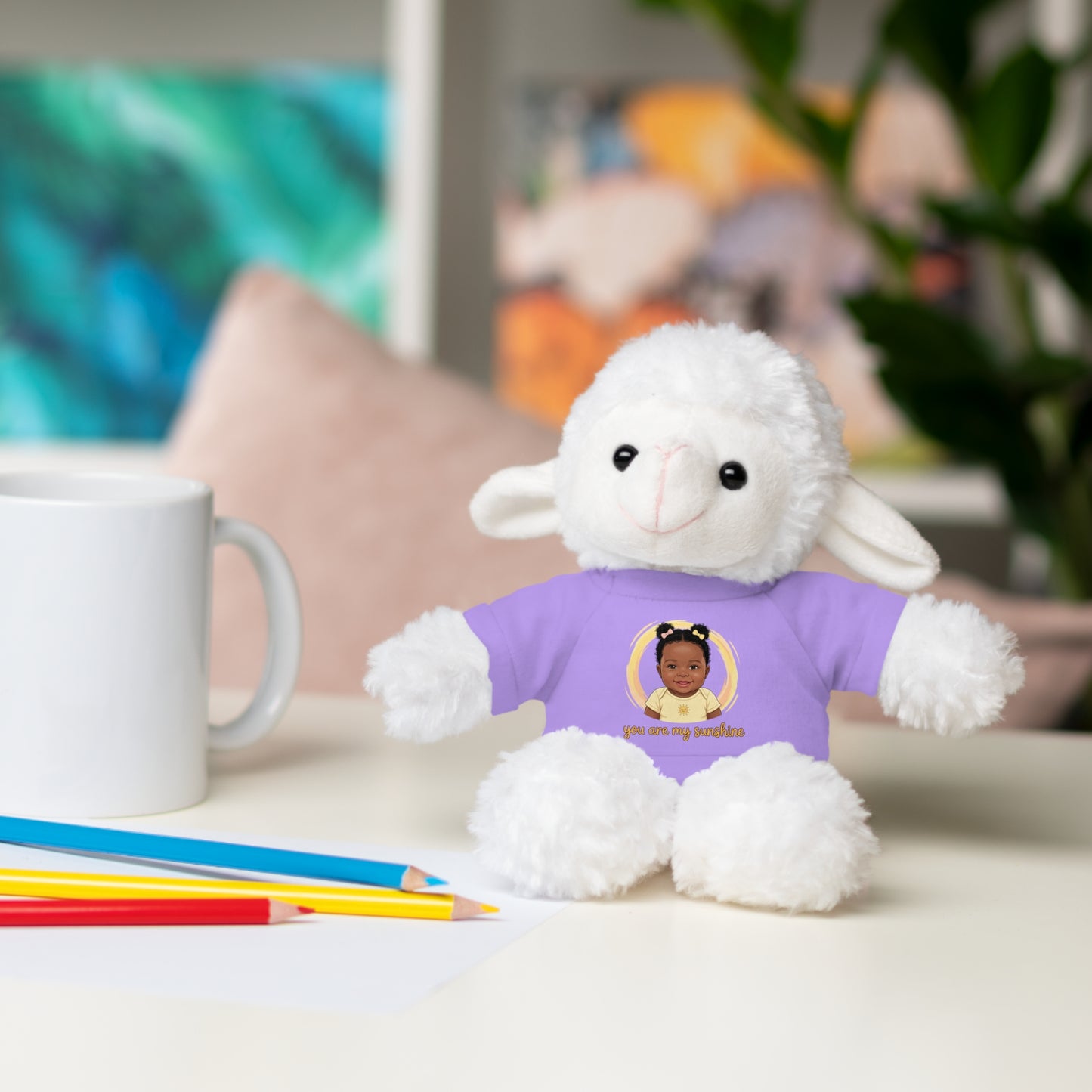Baby Girl Stuffies with 'You are my sunshine' Tee