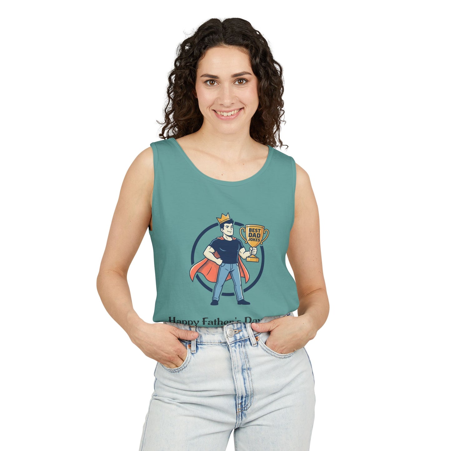 King of Dad Jokes tank top | Father's Day funny dad joke tee