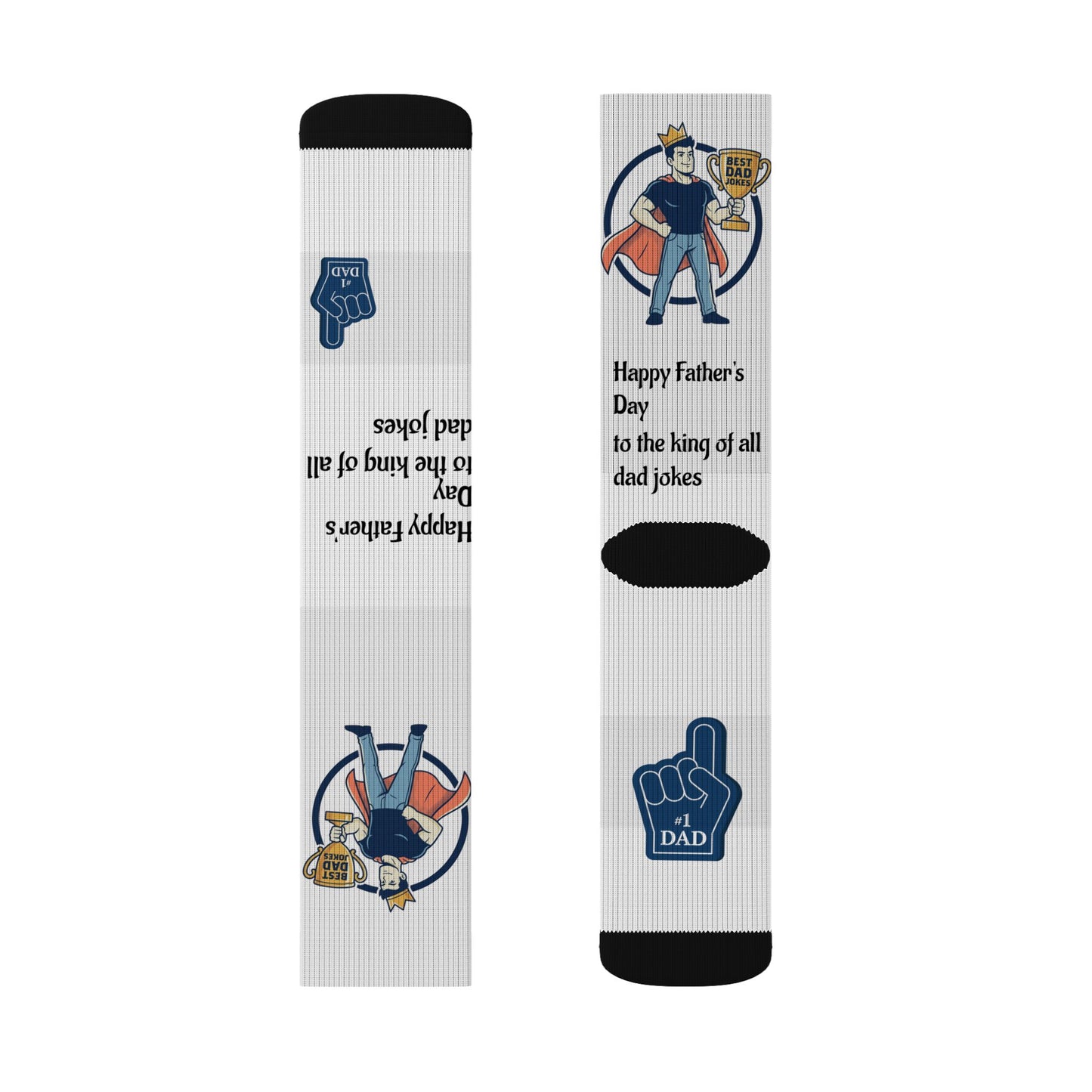 King of Dad Jokes Socks | Fathers Day Novelty
