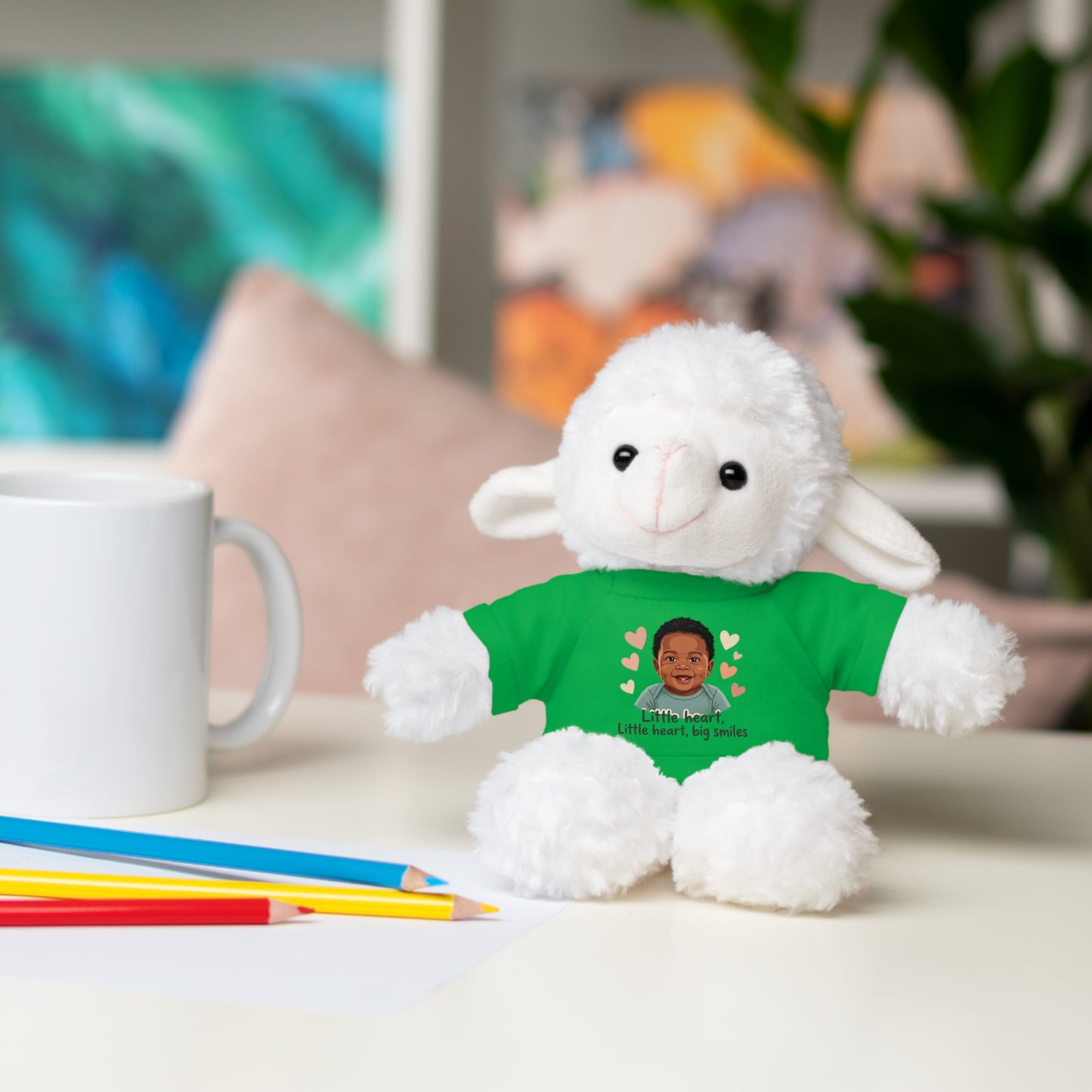 Baby Boy Stuffies with 'Little loved, big smile' Tee