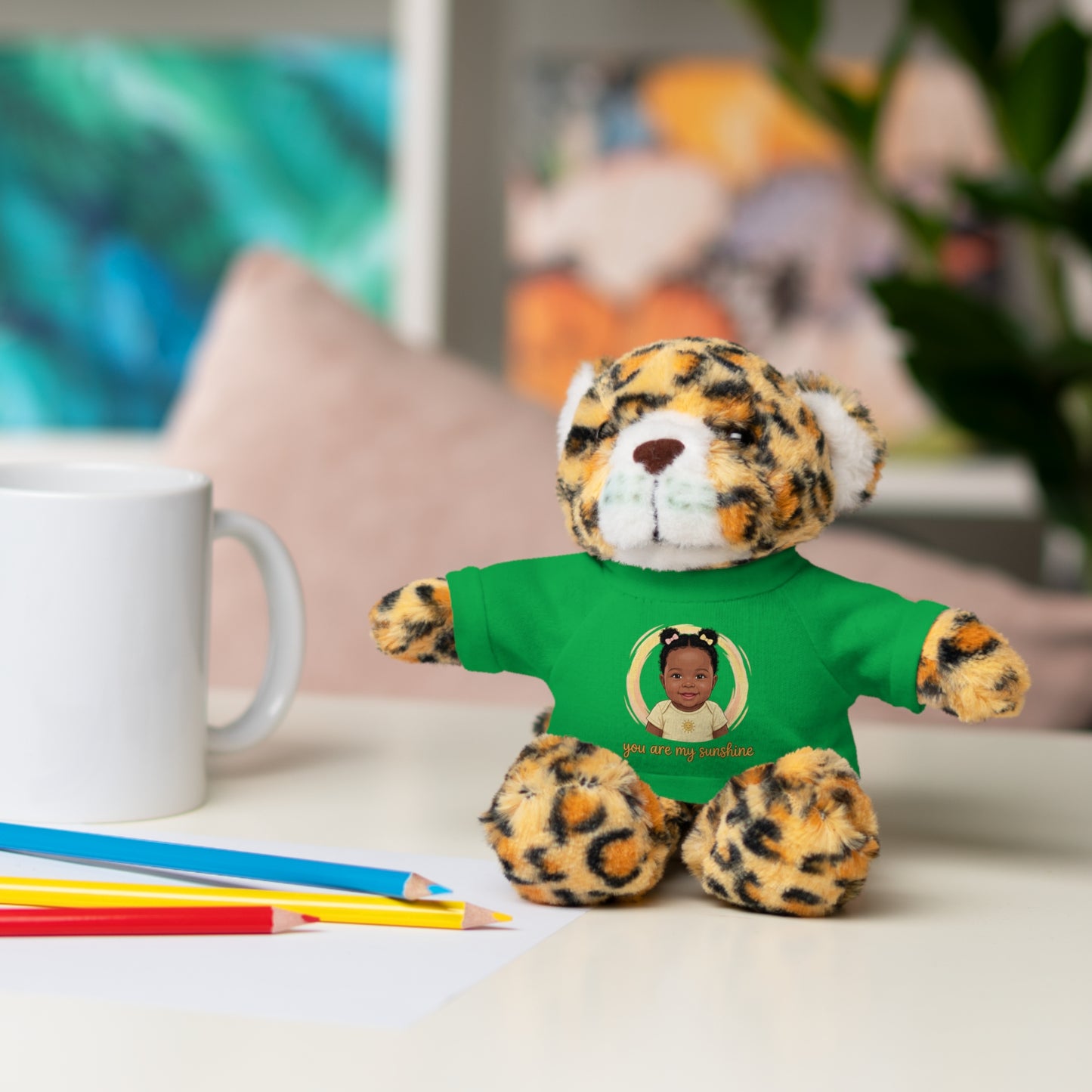 Baby Girl Stuffies with 'You are my sunshine' Tee