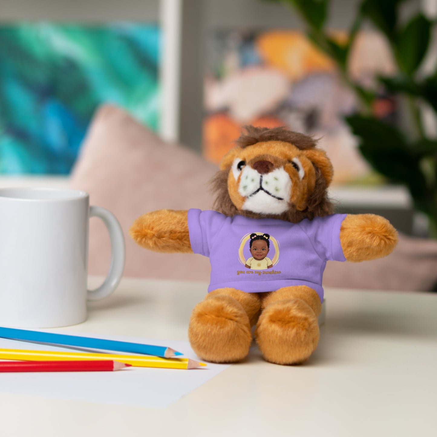 Baby Girl Stuffies with 'You are my sunshine' Tee