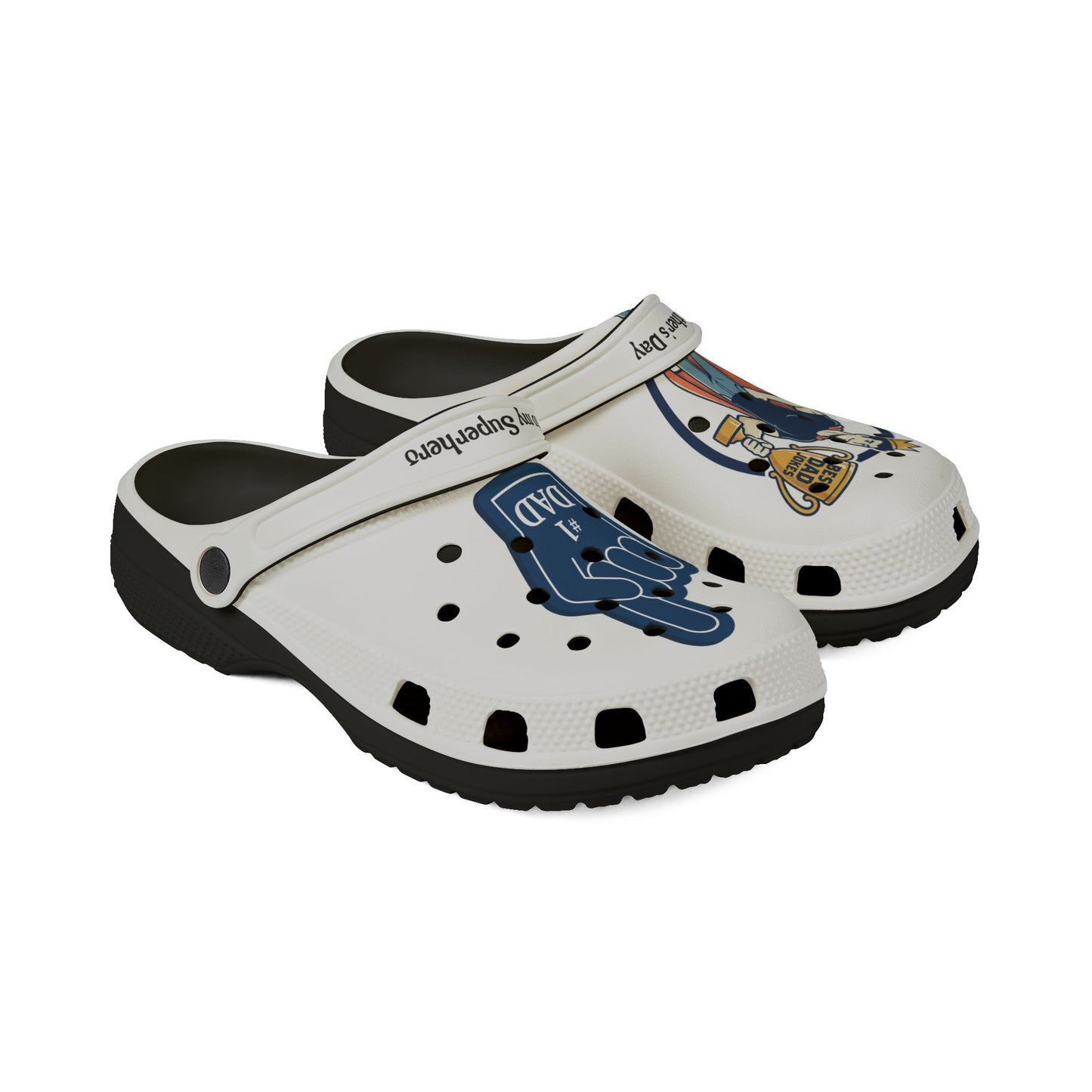 Nr. 1 Dad Foam Rubber Shoes (AOP)