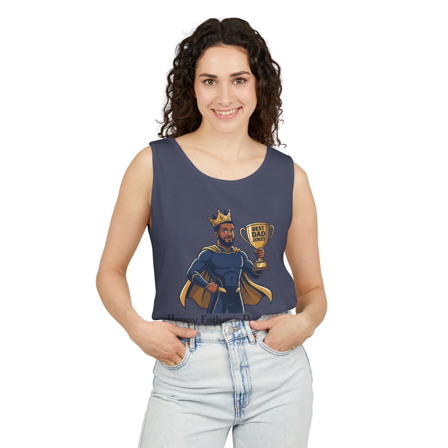 King of Dad Jokes tank top | Father's Day funny dad joke tee