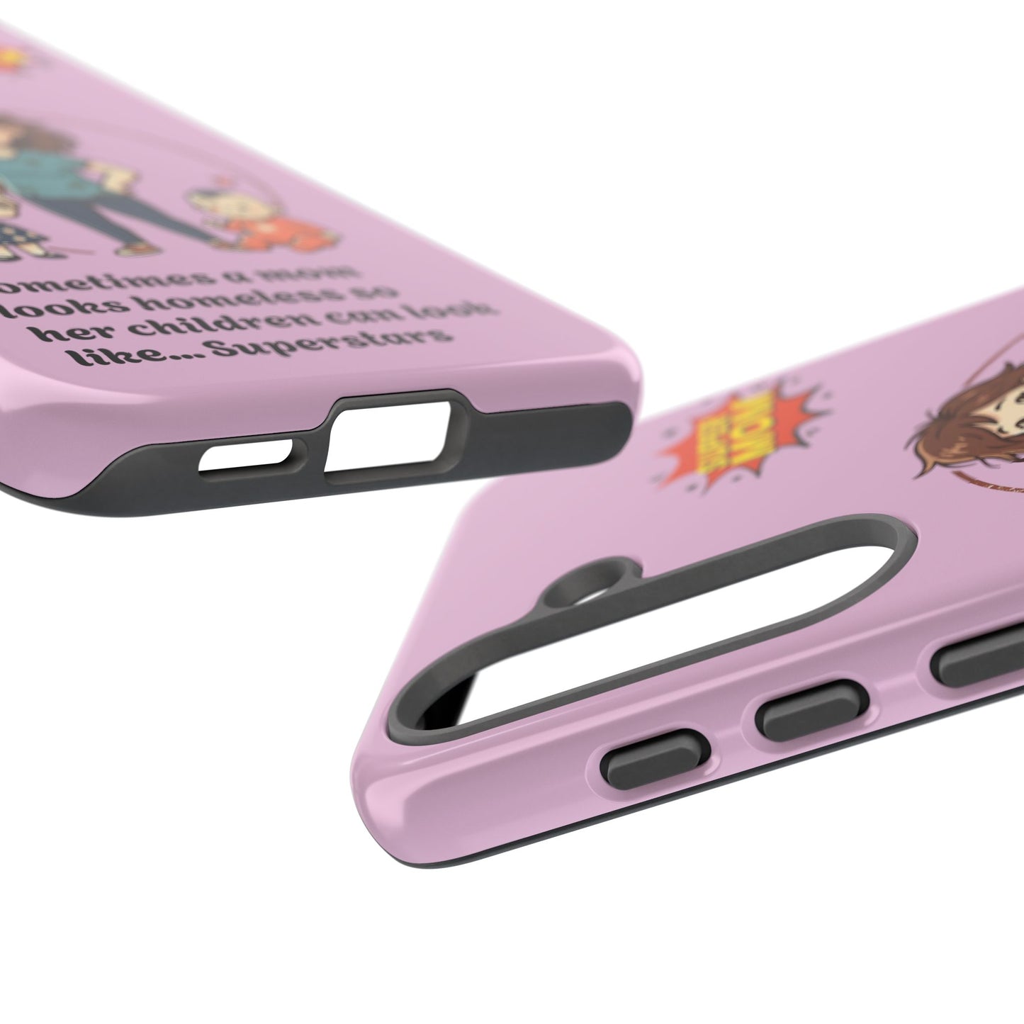 Super Mom Phone Case | Pink Phone Case, Mom Quote
