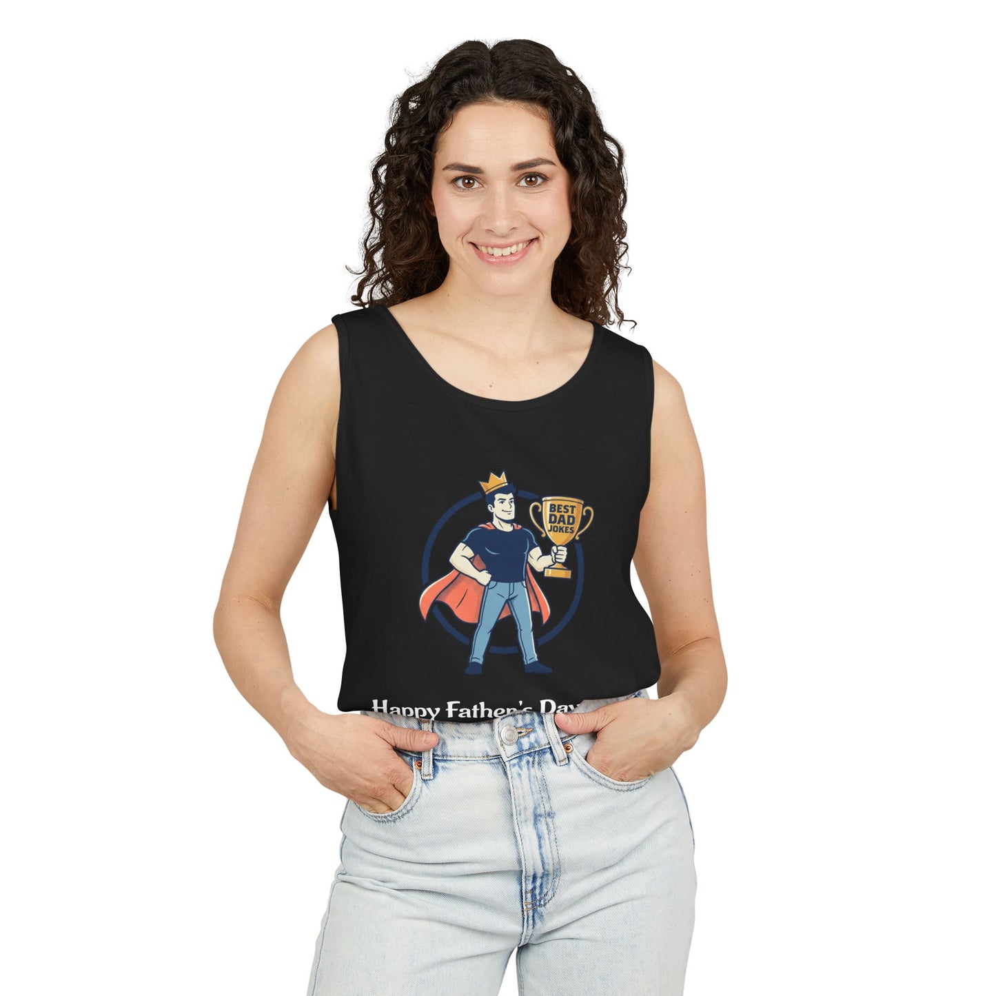 King of Dad Jokes tank top | Father's Day funny dad joke tee
