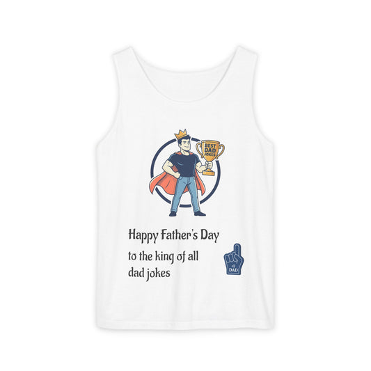 King of Dad Jokes tank top | Father's Day funny dad joke tee