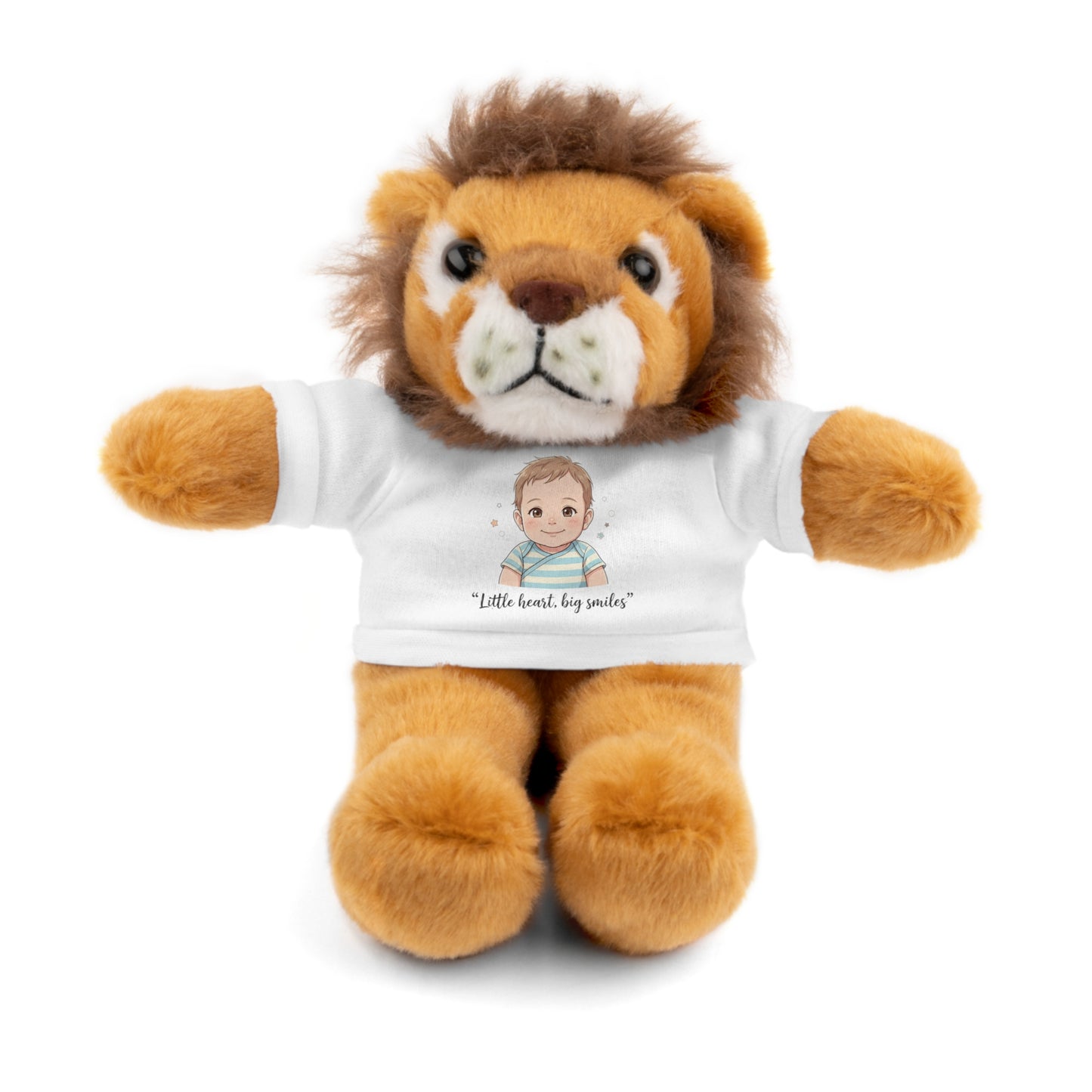Baby Boy Stuffies with 'Little loved, big smile' Tee