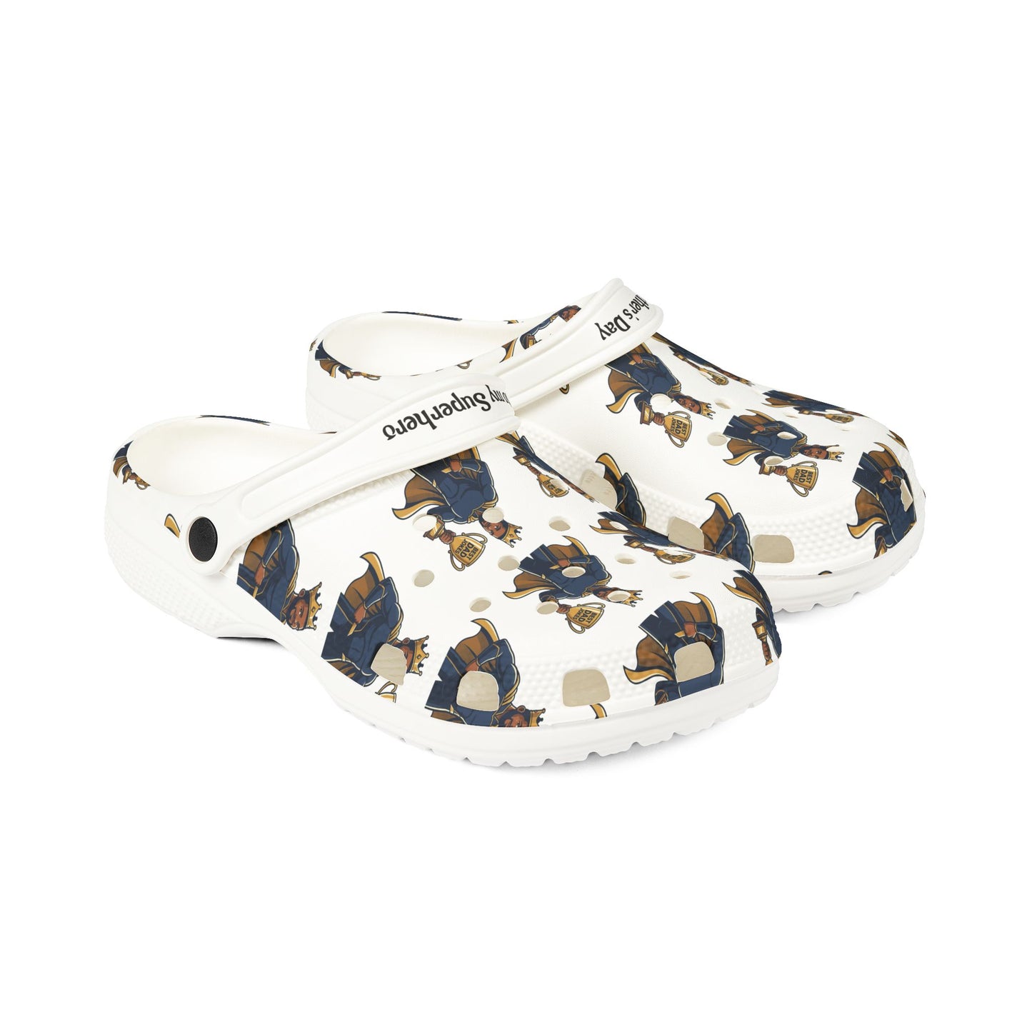 Superhero Dad Foam Rubber Shoes (AOP)