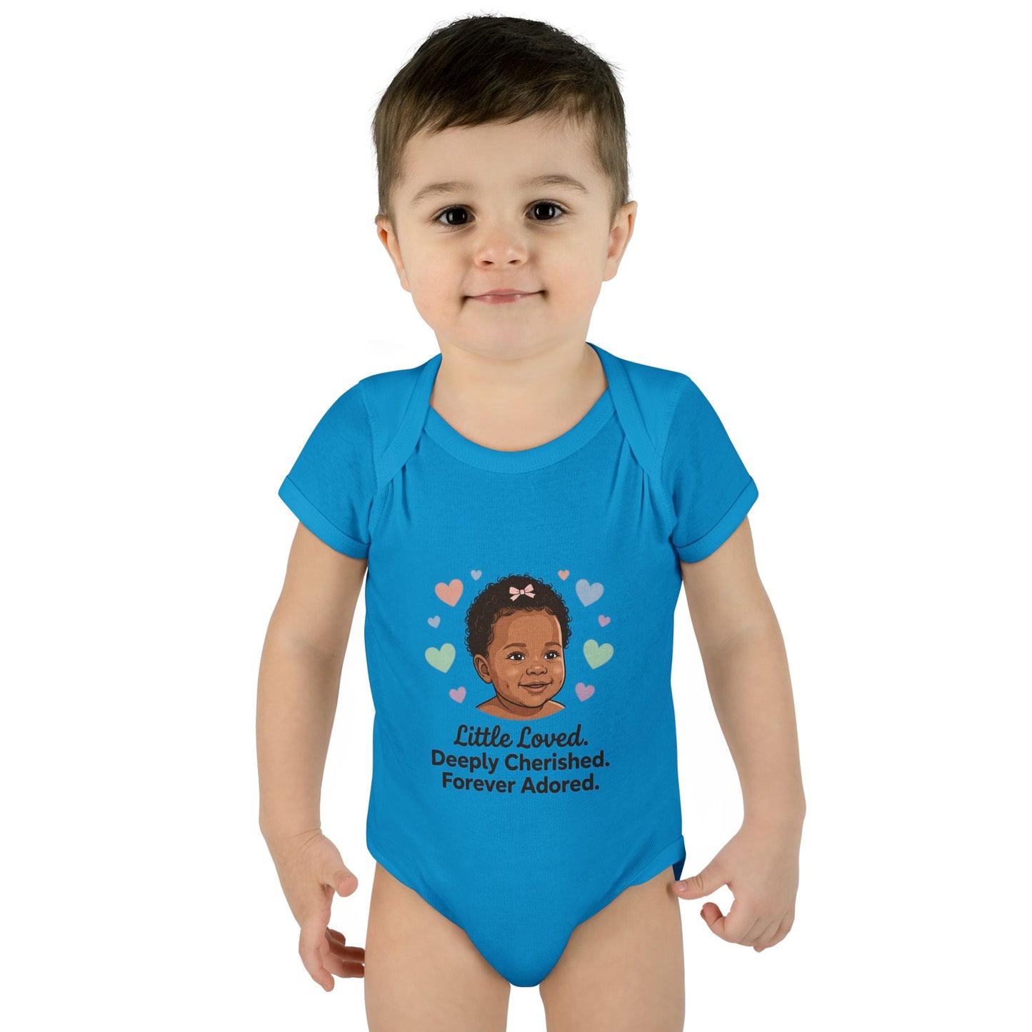 Little Loved Infant Bodysuit — "Little Loved. Deeply Cherished. Forever Adored." Baby Onesie