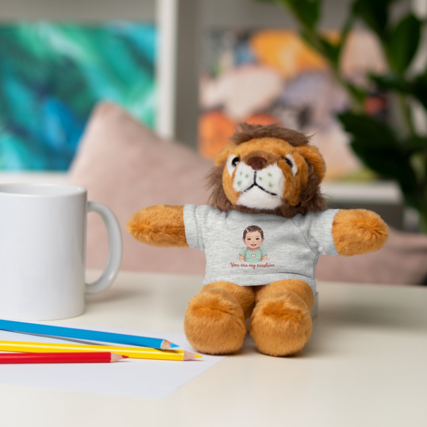 Baby Girl Stuffies with 'You are my sunshine' Tee