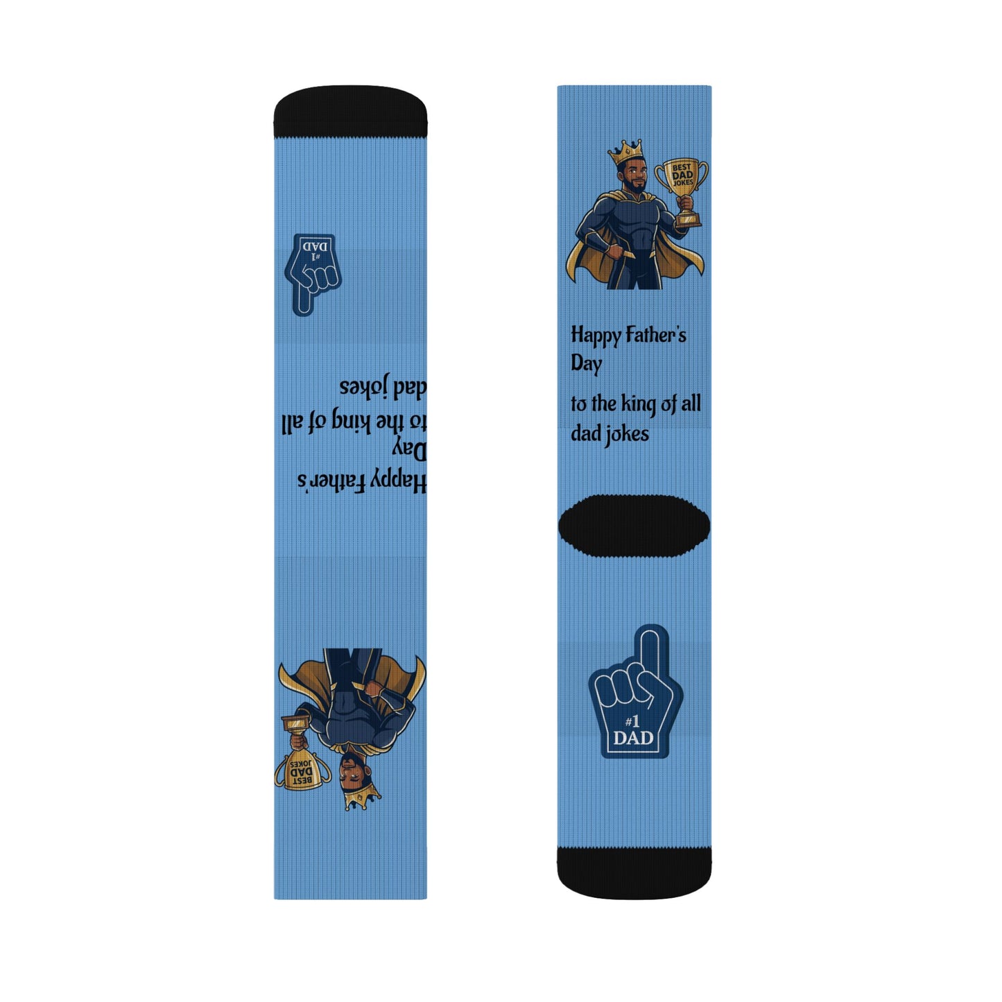 King of Dad Jokes Socks | Fathers Day Novelty