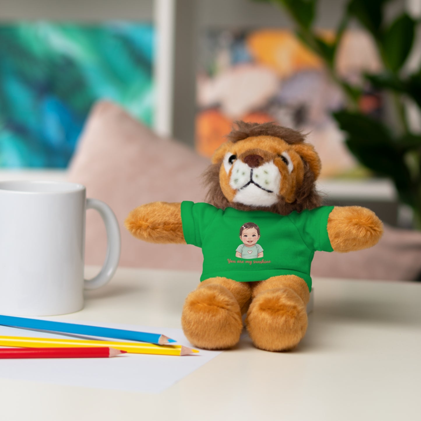 Baby Girl Stuffies with 'You are my sunshine' Tee