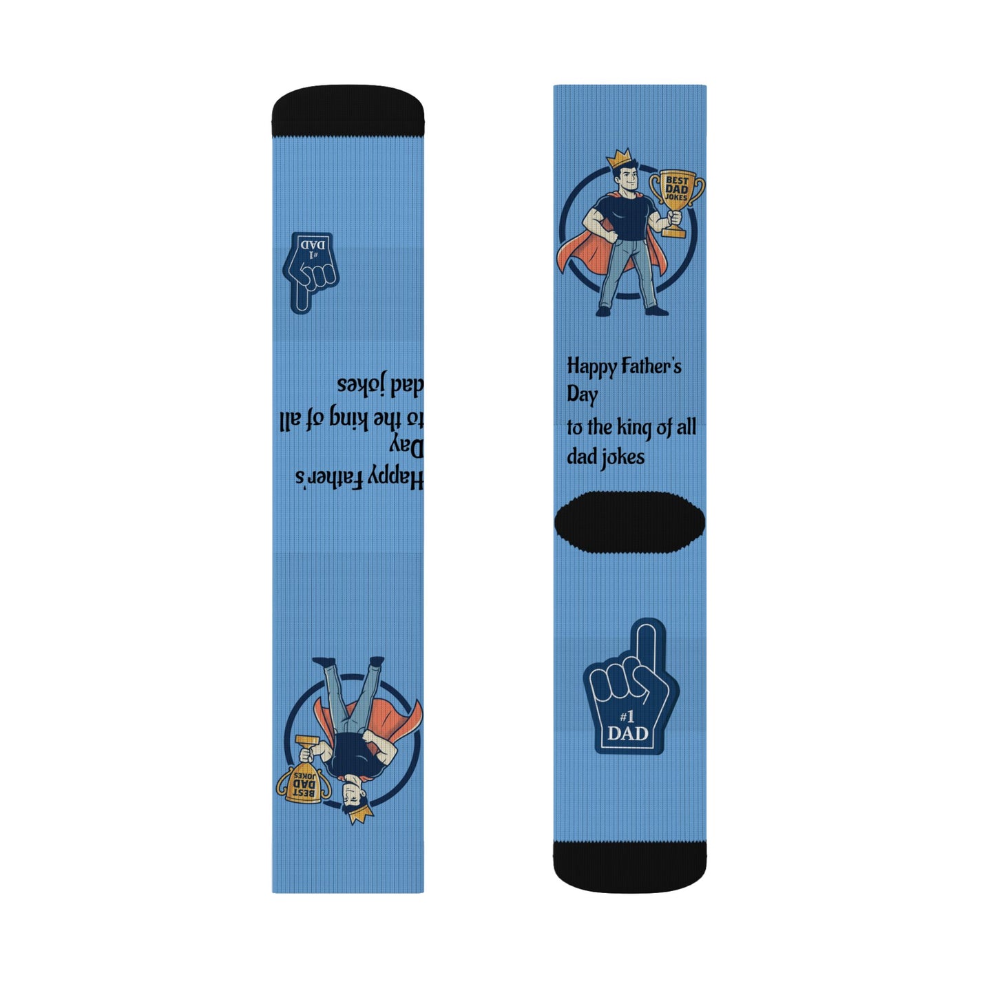 King of Dad Jokes Socks | Fathers Day Novelty