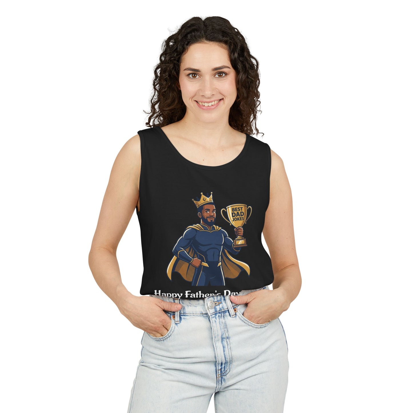 King of Dad Jokes tank top | Father's Day funny dad joke tee