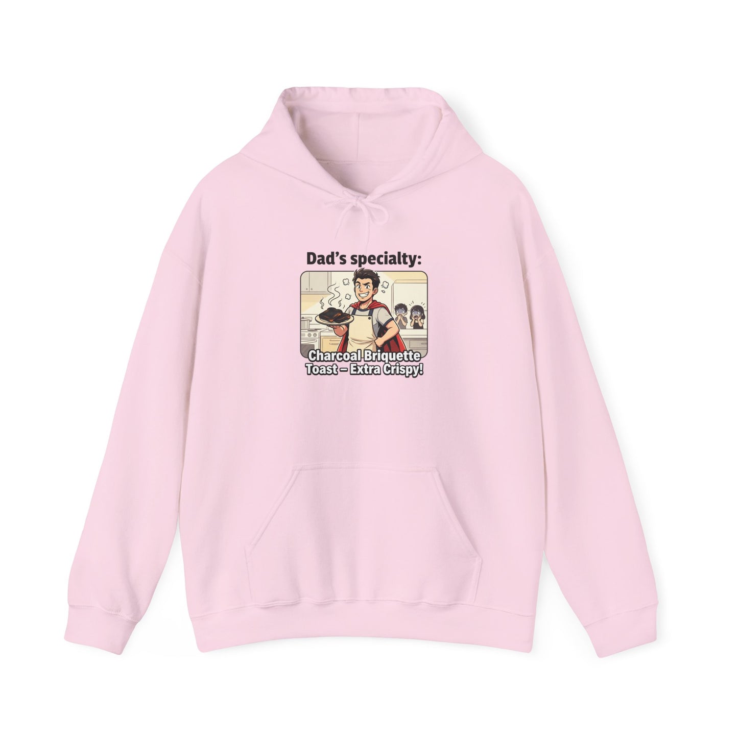 Dad’s Specialty: Charcoal Grilling Hooded Sweatshirt — Funny BBQ Dad Gift