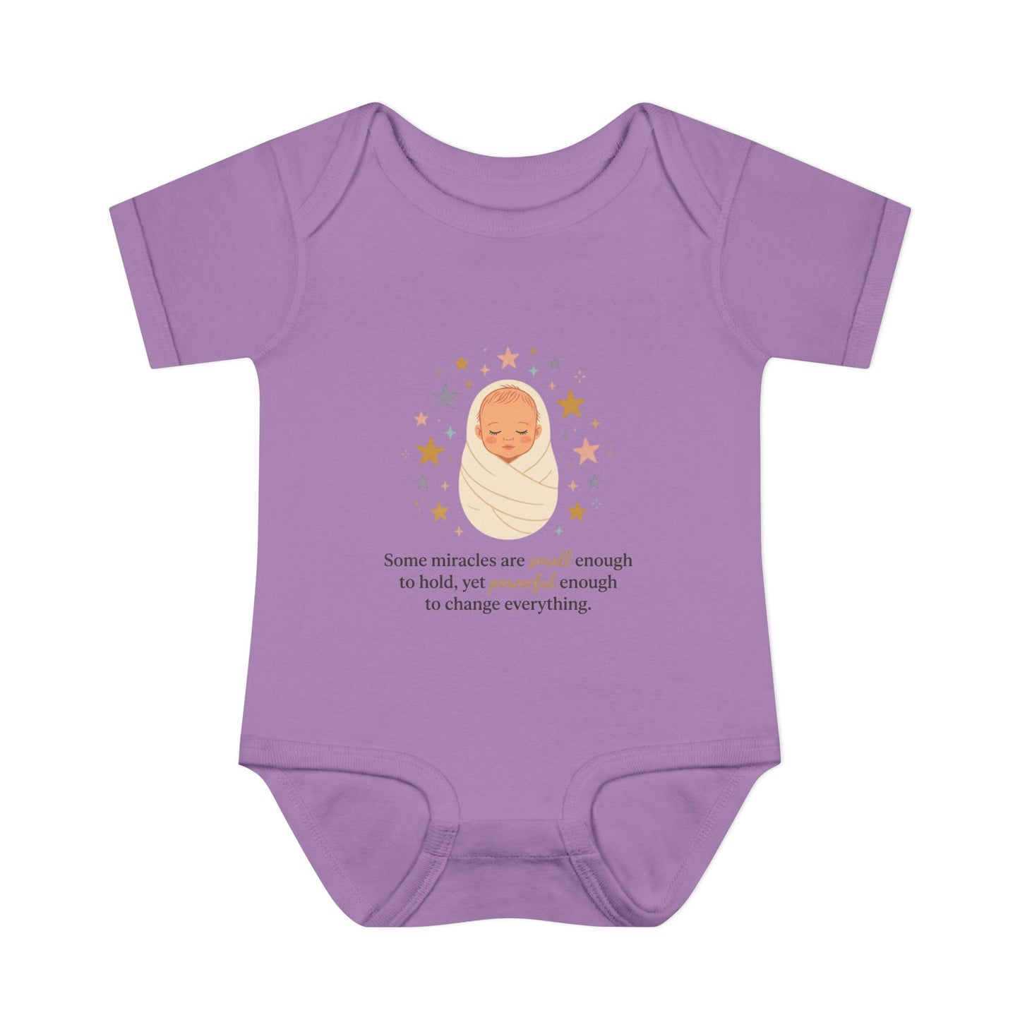 Newborn Swaddle Baby Bodysuit – "Some miracles are small enough to hold"