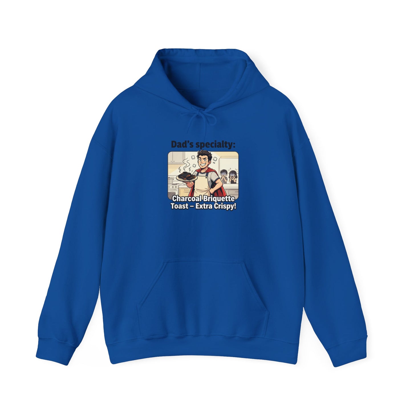 Dad’s Specialty: Charcoal Grilling Hooded Sweatshirt — Funny BBQ Dad Gift