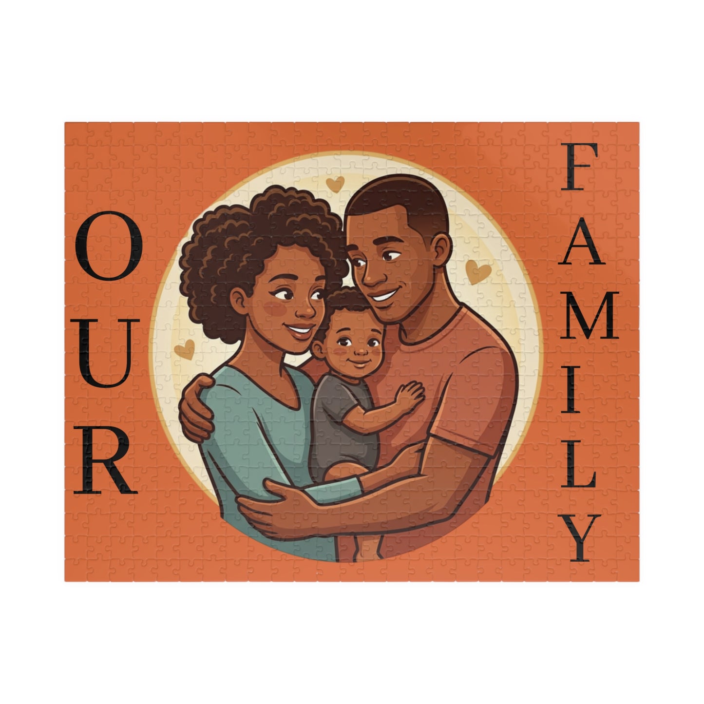 Family Portrait Puzzle – “Our Family” Jigsaw (110–1014 pcs)