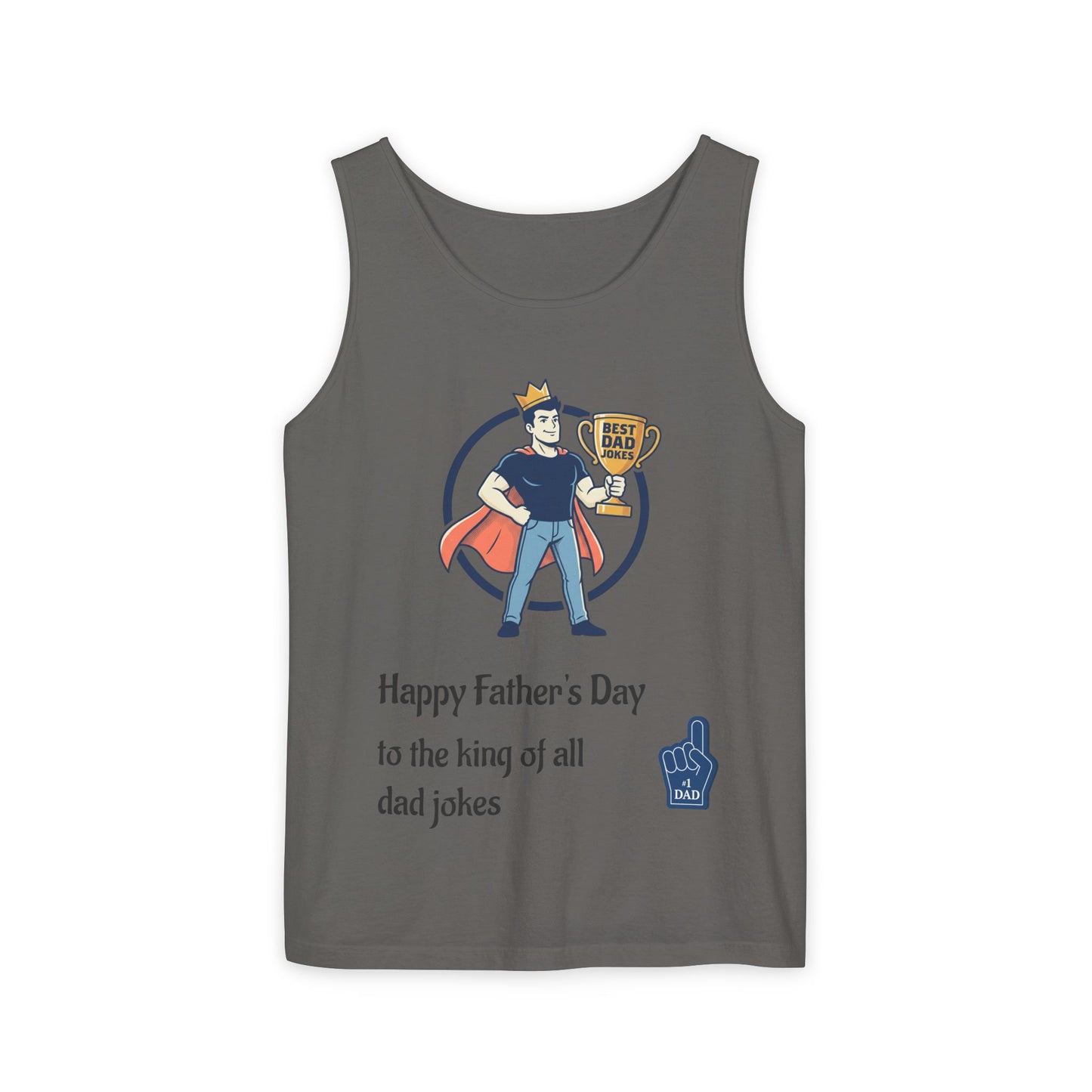 King of Dad Jokes tank top | Father's Day funny dad joke tee