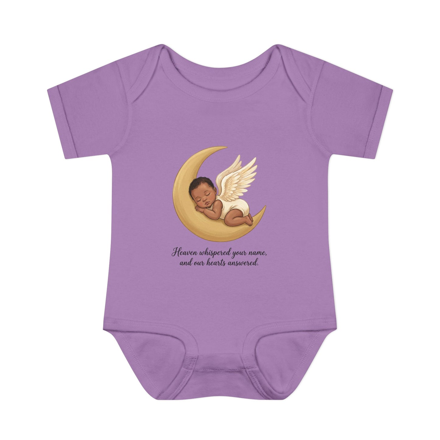 Infant Bodysuit — "Heaven Whispered Your Name" Angel Baby Memorial Onesie