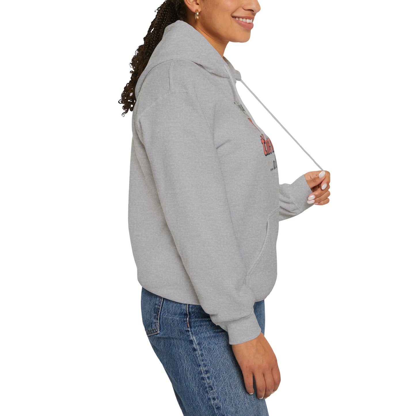 Hoodie — "I Whisper What the Heck...a Lot" Funny Graphic Pullover