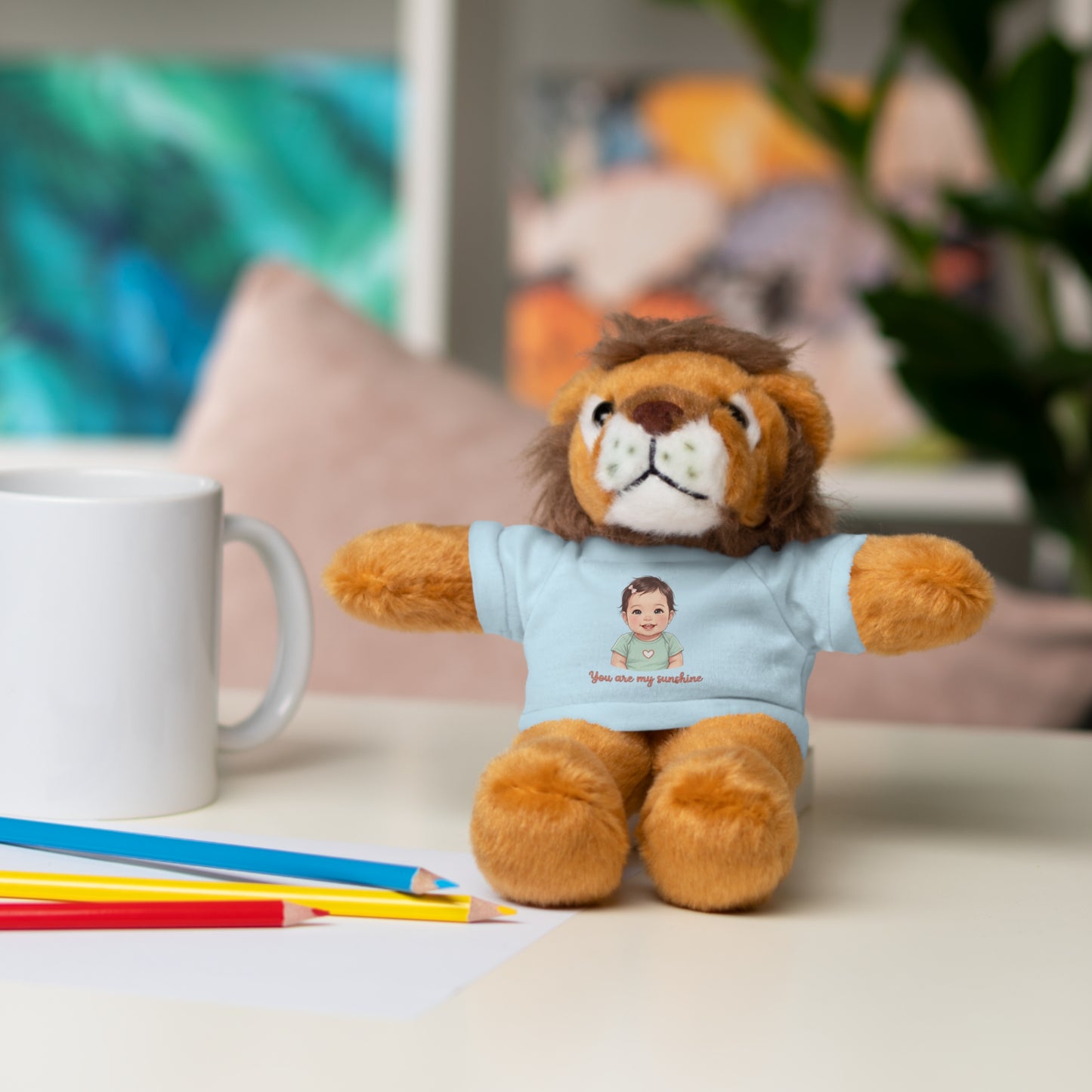 Baby Girl Stuffies with 'You are my sunshine' Tee