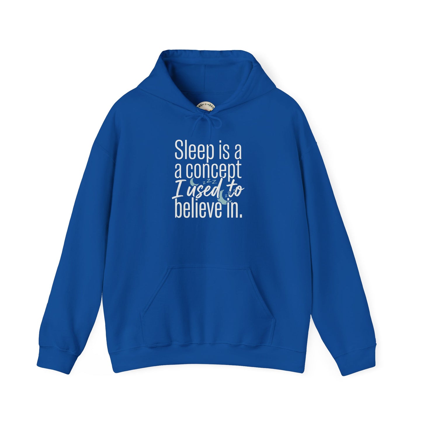 Sleep Is a Concept Hoodie – Funny Insomnia Quote Pullover