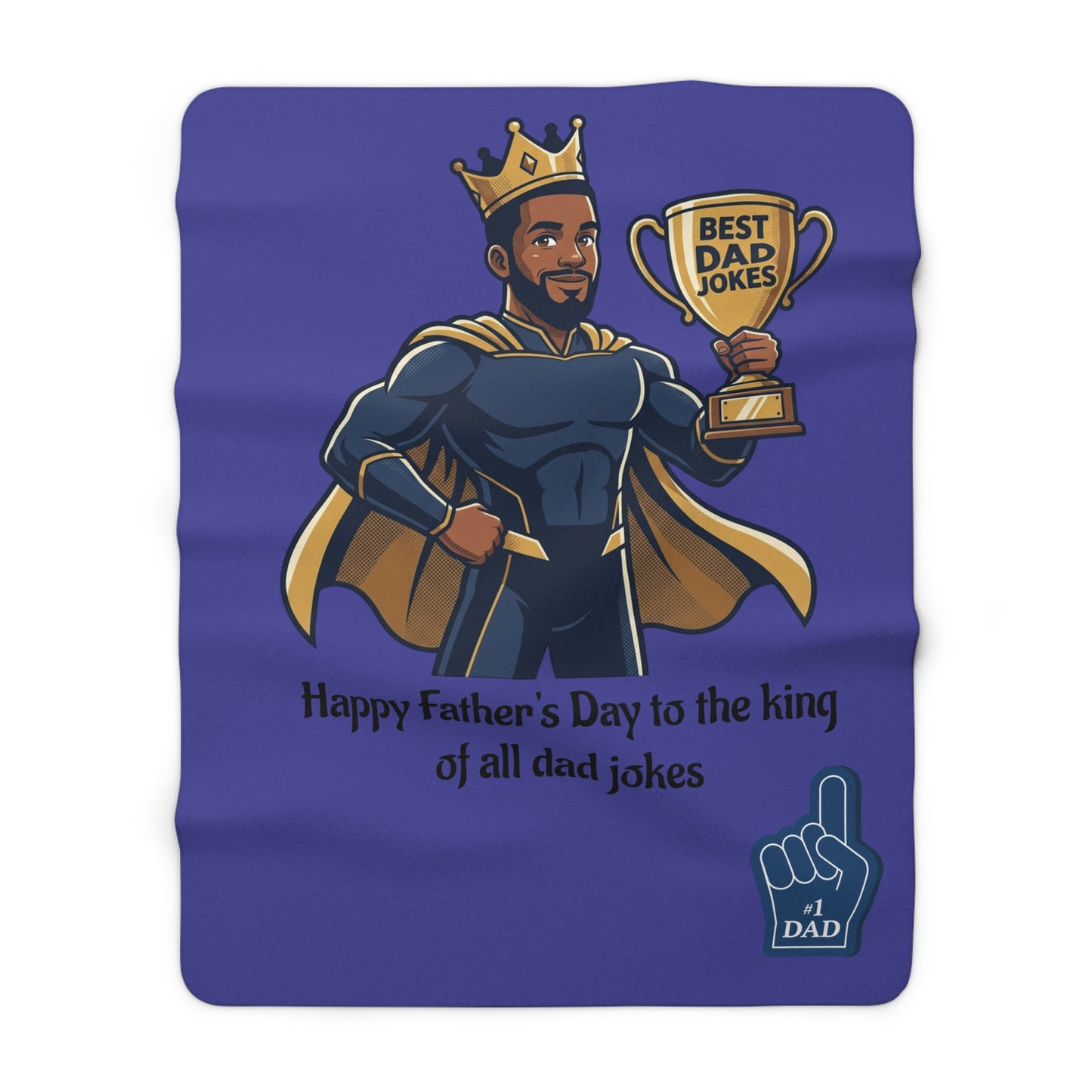 Dad Fleece Blanket | dad quote, illustration
