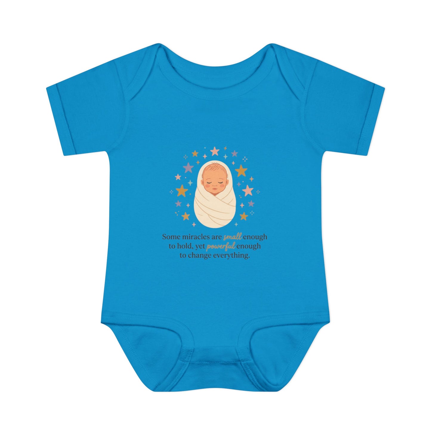 Newborn Swaddle Baby Bodysuit – "Some miracles are small enough to hold"