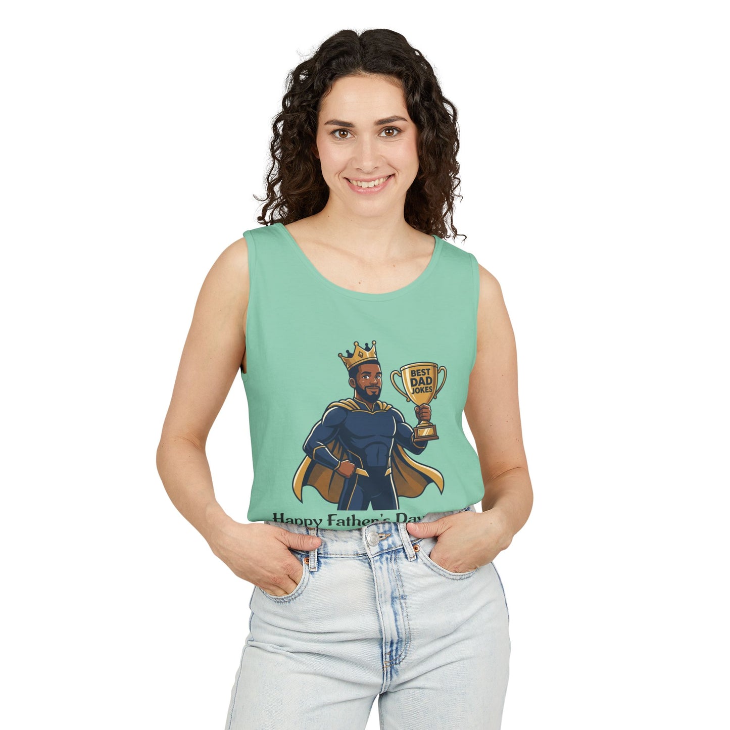 King of Dad Jokes tank top | Father's Day funny dad joke tee